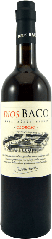 Envio grátis | Vinho Generoso Fortificado Dios Baco Oloroso D.O. Jerez-Xérès-Sherry Andaluzia Espanha Palomino Fino 75 cl