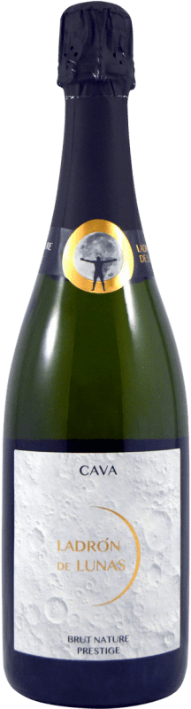 Envoi gratuit | Blanc mousseux Ladrón de Lunas Prestige Brut Nature D.O. Cava Catalogne Espagne Macabeo, Chardonnay 75 cl