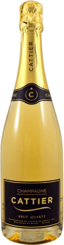 31,95 € | Белое игристое Cattier Quartz брют A.O.C. Champagne шампанское Франция Pinot Black, Chardonnay, Pinot Meunier 75 cl