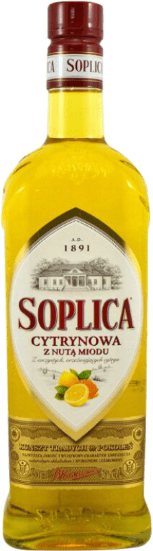 Envio grátis | Vodca CEDC. Soplica Cytrynowa Limón Polônia Garrafa Medium 50 cl