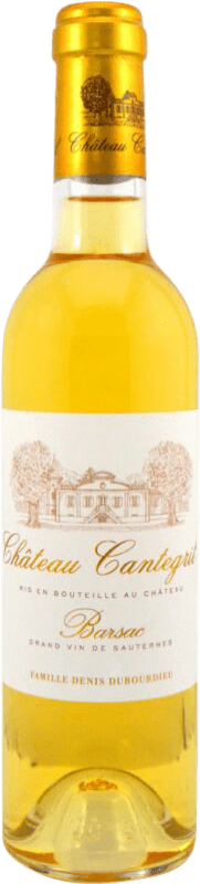 Envio grátis | Vinho Branco Denis Dubourdieu. Château Cantegril Barsac A.O.C. Sauternes França Sémillon, Sauvignon Meia Garrafa 37 cl