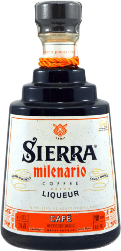 Бесплатная доставка | Текила Sierra Milenario Café Мексика 70 cl