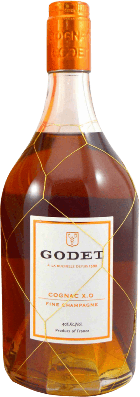 Envío gratis | Coñac Godet XO Extra Old Extra Viejo A.O.C. Cognac Francia 70 cl