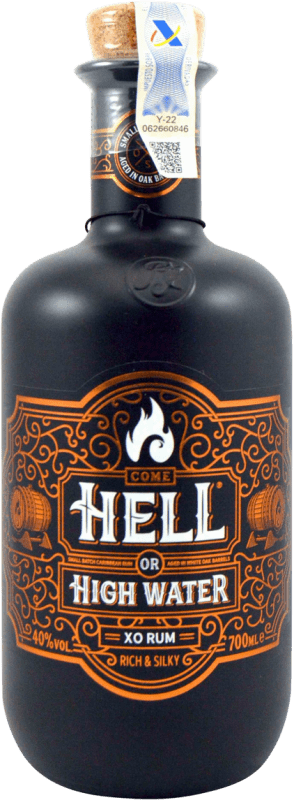 Envoi gratuit | Rhum Ron de Jeremy Hell or High Water XO Rum Pays-Bas 70 cl