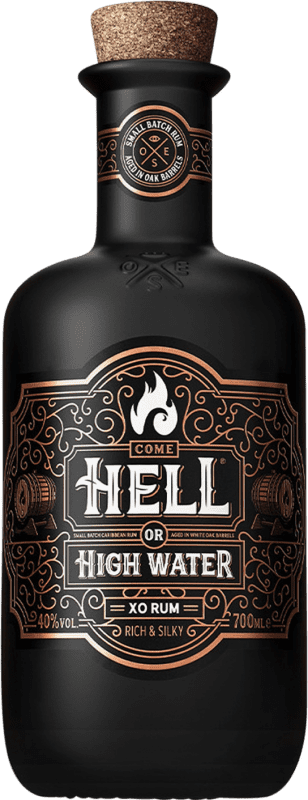 Envoi gratuit | Rhum Ron de Jeremy Hell or High Water XO Rum Pays-Bas 70 cl