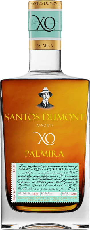 Envío gratis | Ron Santos Dumont. Palmira XO Brasil 70 cl