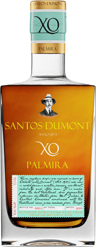 41,95 € | Rum Santos Dumont. Palmira XO Extra Old Brazil 70 cl