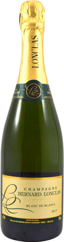 免费送货 | 白起泡酒 Bernard Lonclas. Blanc de Blancs 香槟 A.O.C. Champagne 香槟酒 法国 Chardonnay 75 cl