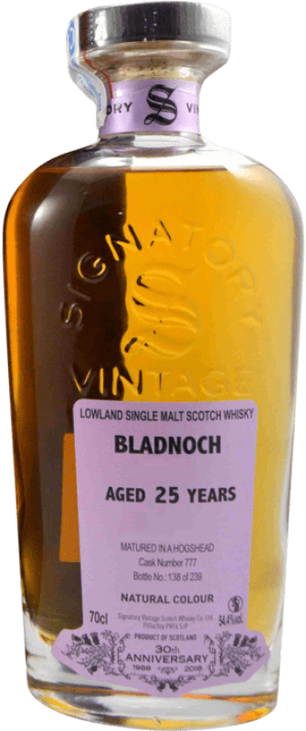 Kostenloser Versand | Single Malt Whisky Signatory Vintage Bladnoch 30th Collection — Kollektion, Special Anniversary Edition — Jubiläumsedition Großbritannien 25 Jahre 70 cl