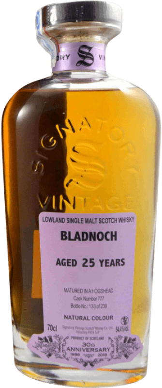 Envoi gratuit | Single Malt Whisky Signatory Vintage Bladnoch Collection 30th Anniversary Royaume-Uni 25 Ans 70 cl