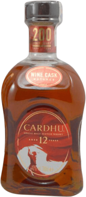 42,95 € | Whisky Single Malt Cardhu 200 Aniversary Wine Cask Finish — Finition en Fût Royaume-Uni 12 Ans 70 cl