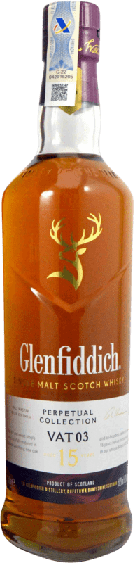 111,95 € Envio grátis | Whisky Single Malt Glenfiddich Perpetual Vat 03 Collection — Coleção 15 Anos