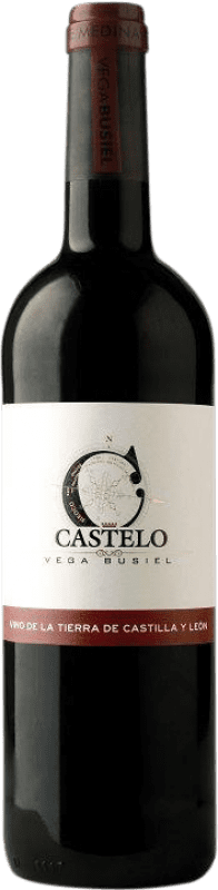 Envío gratis | Vino tinto Castelo de Medina Castelo Vega Busiel Crianza I.G.P. Vino de la Tierra de Castilla Castilla y León España Tempranillo, Syrah 75 cl