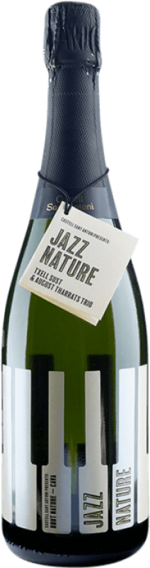 8,95 € | White Sparkling Wine Castell Sant Antoni Jazz Nature Brut Nature Reserve D.O. Cava Catalonia Spain Macabeo, Xarel·lo, Parellada 75 cl