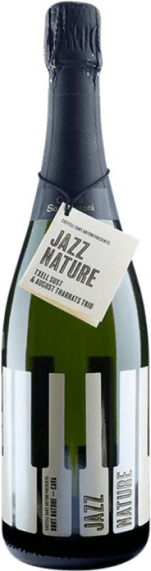 Envío gratis | Espumoso blanco Castell Sant Antoni Jazz Nature Brut Nature Reserva D.O. Cava Cataluña España Macabeo, Xarel·lo, Parellada Botella 75 cl