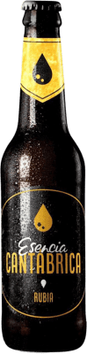 Bier Esencia Cantábrica. Rubia Drittel-Liter-Flasche 33 cl