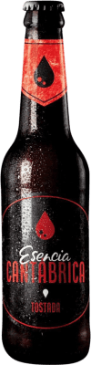 Bier Esencia Cantábrica. Tostada Drittel-Liter-Flasche 33 cl