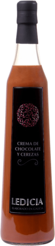 Envío gratis | Crema de Licor Nor-Iberica de Bebidas Ledicia Chocolate y Cerezas Galicia España 70 cl