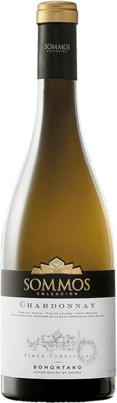 27,95 € Free Shipping | White wine Sommos Colección Crianza D.O. Somontano Catalonia Spain Chardonnay Bottle 75 cl