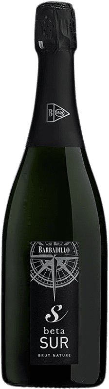 Envoi gratuit | Blanc mousseux Barbadillo Beta Sur Brut Nature I.G.P. Vino de la Tierra de Cádiz Andalousie Espagne Palomino Fino, Chardonnay 75 cl