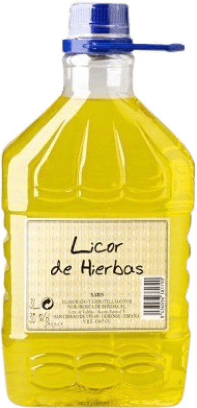 免费送货 | Marc Nor-Iberica de Bebidas Xaris Hierbas 加利西亚 西班牙 玻璃瓶 3 L