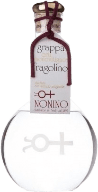 165,95 € Envio grátis | Aguardente Grappa Nonino Cru Monovitigno Fragolino Garrafa Medium 50 cl