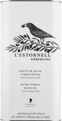 オリーブオイル L'Estornell Arbequina 大きな缶 5 L