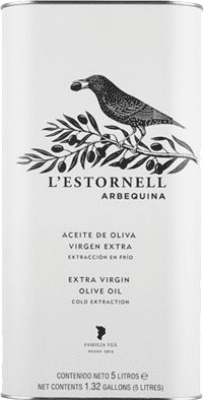 橄榄油 L'Estornell Arbequina — 阿贝基纳 EVOO 特级初榨 特殊罐 5 L