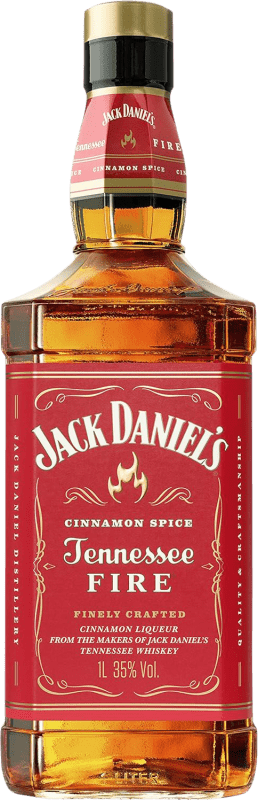Free Shipping | Bourbon Whisky Jack Daniel's Fire United States 1 L
