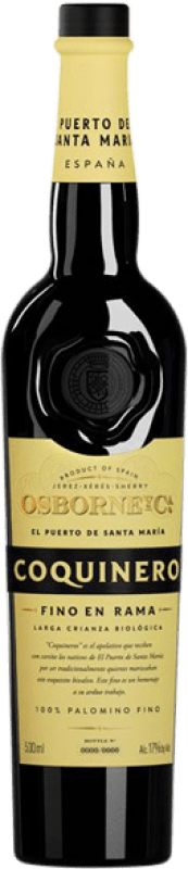 Free Shipping | Fortified wine Osborne Coquinero Fino en Rama D.O. Jerez-Xérès-Sherry Andalusia Spain Palomino Fino Medium Bottle 50 cl