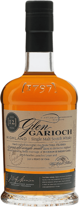 37,95 € | 威士忌单一麦芽威士忌 Glen Garioch 苏格兰 英国 12 岁 1 L