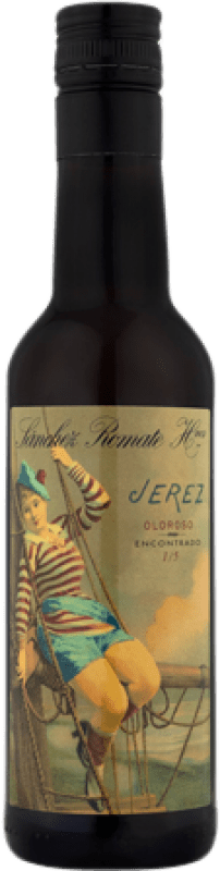 51,95 € Бесплатная доставка | Креплёное вино Sánchez Romate Encontrado Oloroso D.O. Jerez-Xérès-Sherry Половина бутылки 37 cl