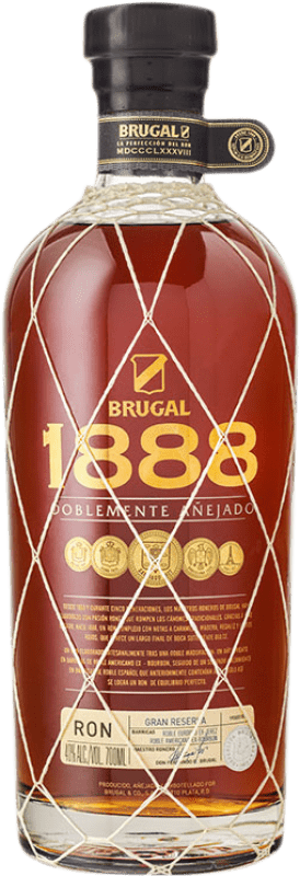 39,95 € | 朗姆酒 Brugal 1888 Doblemente Añejado 预订 多明尼加共和国 70 cl