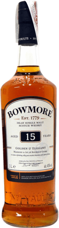 Envío gratis | Whisky Single Malt Morrison's Bowmore Elegant Golden — Dorado Escocia Reino Unido 15 Años 1 L
