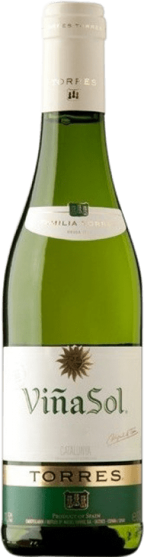 3,95 € Free Shipping | White wine Torres Viña Sol D.O. Catalunya Catalonia Spain Grenache White, Parellada Half Bottle 37 cl