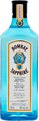 19,95 € Envio grátis | Gin Bombay Sapphire Garrafa Pequena 20 cl