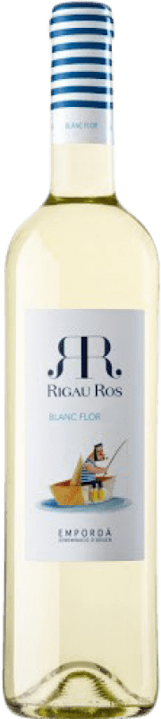 Бесплатная доставка | Белое вино Oliveda Rigau Ros Blanc Flor Молодой D.O. Empordà Каталония Испания Macabeo, Chardonnay, Sauvignon White 75 cl