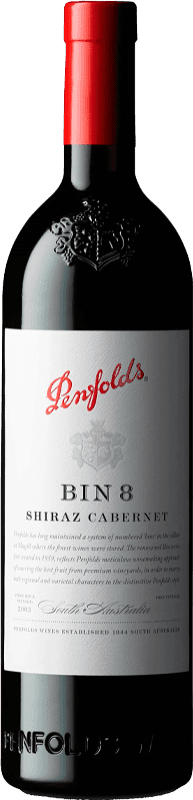 41,95 € | 赤ワイン Penfolds Bin 8 Shiraz Cabernet 南オーストラリア州 オーストラリア Syrah, Cabernet Sauvignon 75 cl