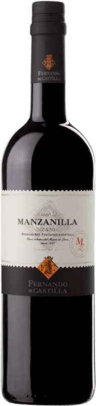14,95 € | 强化酒 Fernando de Castilla Classic D.O. Manzanilla-Sanlúcar de Barrameda 安达卢西亚 西班牙 Palomino Fino 75 cl