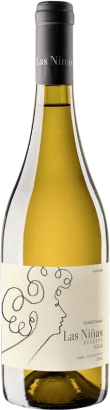 Free Shipping | White wine Viña Las Niñas Ella Blanco Reserve Chile Chardonnay 75 cl