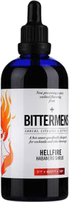 22,95 € Kostenloser Versand | Schnaps Bittermens Hellfire Shrub Kleine Flasche 15 cl Habaneros — Habanero-Chilis
