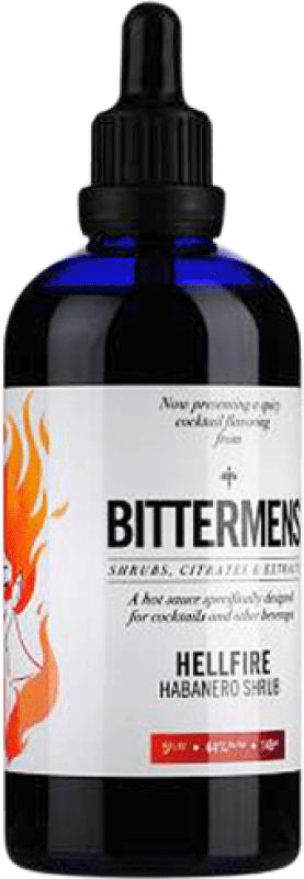 Kostenloser Versand | Schnaps Bittermens Hellfire Shrub Vereinigte Staaten Kleine Flasche 15 cl Habaneros — Habanero-Chilis