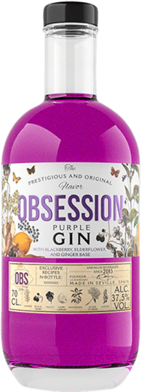 Envio grátis | Gin Andalusí Obsession Purple França 70 cl