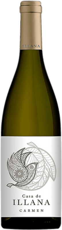 16,95 € Spedizione Gratuita | Vino Bianco Casa de Illana Carmen Crianza — Invecchiato in Botte