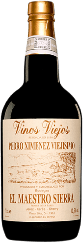 89,95 € | Vino Liquoroso Maestro Sierra PX Viejísimo D.O. Jerez-Xérès-Sherry Andalusia Spagna Pedro Ximénez 75 cl