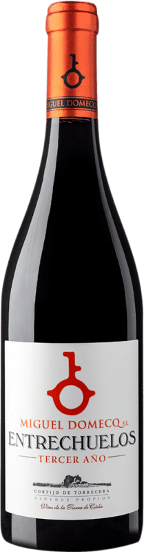 Kostenloser Versand | Rotwein Entrechuelos Crianza — Kurze Fassreifung I.G.P. Vino de la Tierra de Cádiz Andalusien Spanien Tempranillo, Merlot, Syrah, Cabernet Sauvignon 75 cl