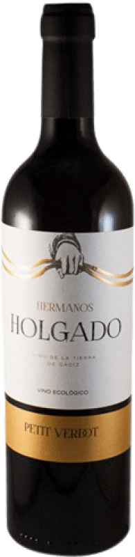 免费送货 | 红酒 Hermanos Holgado 橡木 I.G.P. Vino de la Tierra de Cádiz 安达卢西亚 西班牙 Petit Verdot 75 cl