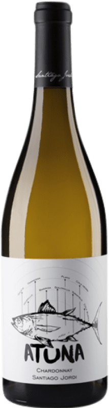 8,95 € Spedizione Gratuita | Vino bianco Santiago Jordi Atuna Joven D.O. Somontano Catalogna Spagna Chardonnay Bottiglia 75 cl