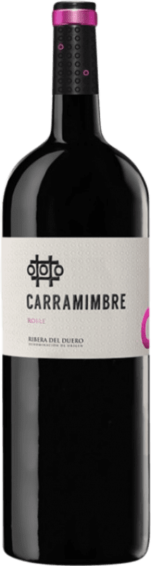 23,95 € Free Shipping | Red Wine Carramimbre Oak D.O. Ribera del Duero Magnum Bottle 1,5 L