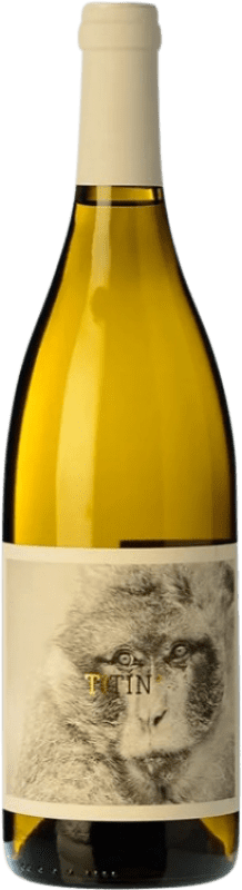 8,95 € Free Shipping | White wine La Vinyeta Mono Titín Blanco D.O. Empordà Catalonia Spain Malvasía Bottle 75 cl